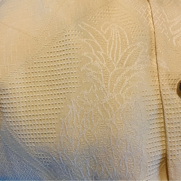 Jamaica Jax Silk Hawaiian Short Sleeve Yellow  Floral Button Up Men’s XXL - Picture 9 of 9